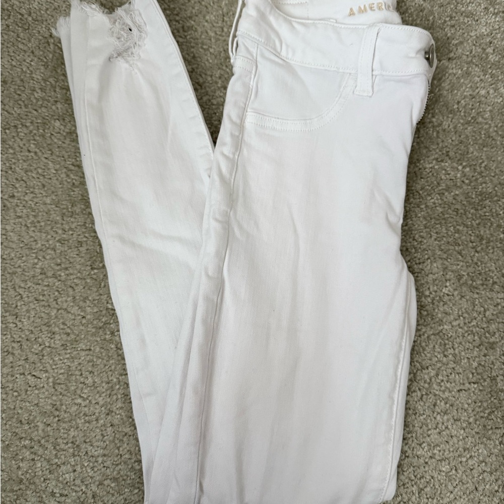 White Distressed Jeans